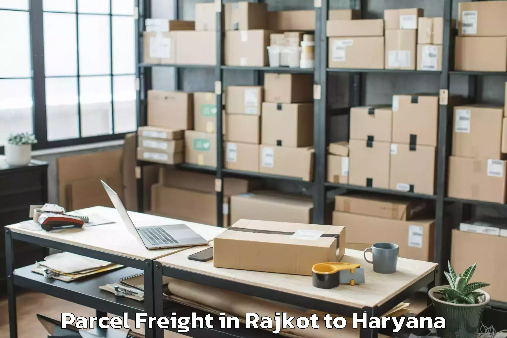 Book Rajkot to Pinjaur Parcel Freight Online